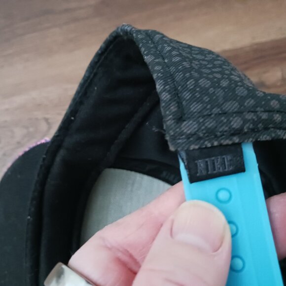 Nike Vintage Rare Speckled Gray Pink Snapback SB Wool Hat Cap - Picture 6 of 8